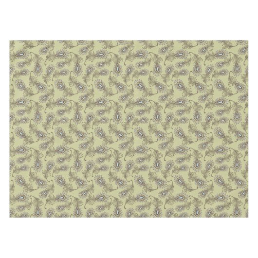 Feder-Muster Tischdecke (Vorderseite (Horizontal))