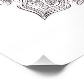 Feder Petal Mandala Poster (Ecke)