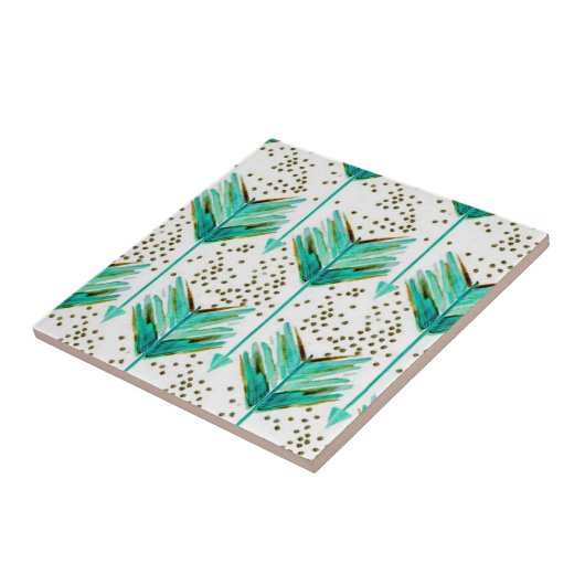 Feder-Pfeile Fliese (Seite)