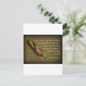 Feder Postkarte (Stehend Vorderseite)