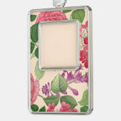 Feder Rahmen-Ornament Silber (Links)