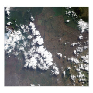 Feder steigt von Nyiragongo Vulkan im EAW Fotodruck