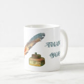 Feder-Stift danken Ihnen Tasse (VorderseiteRechts)
