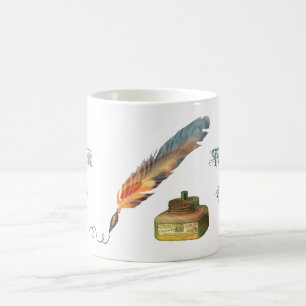Feder-Stift danken Ihnen Tasse