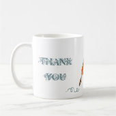 Feder-Stift danken Ihnen Tasse (Links)
