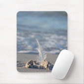Feder, Strand, Sand Mousepad (Mit Mouse)