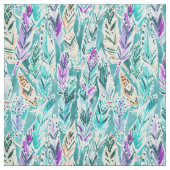FEDER-TANZ Boho schickes Aquarell-Muster Stoff (Muster)