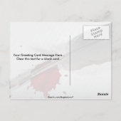 Feder, Tinte Postkarte (Rückseite)