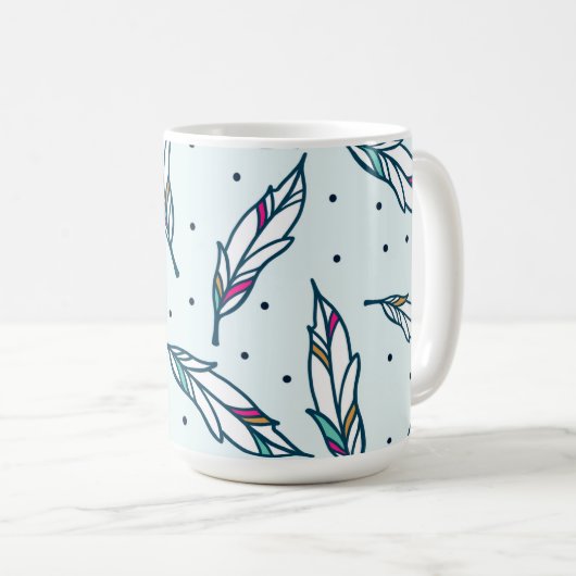 Feder-u. Punkt-Tasse Kaffeetasse (VorderseiteRechts)