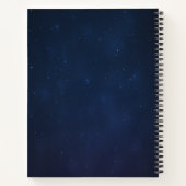 Feder und Flamme Kosmisches Journal Notizblock (Rückseite)