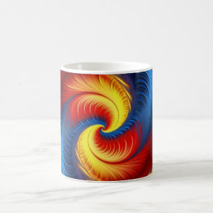 Feder-und-Klauen-Mandelbrot-Fraktal Kaffeetasse
