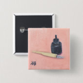 Feder und Tinte Button (Vorne & Hinten)