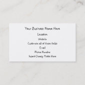 Feder unterbrochen visitenkarte (Rückseite)