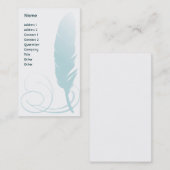 Feder - Unternehmen Visitenkarte (Vorne/Hinten)