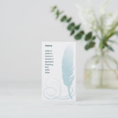 Feder - Unternehmen Visitenkarte (Stehend Vorderseite)