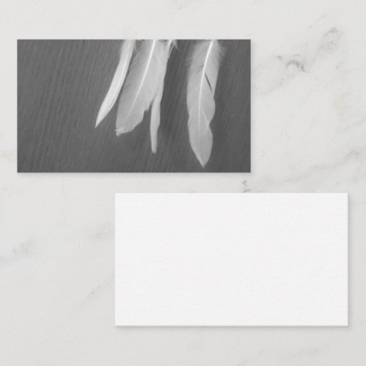 Feder versieht Spitzesepia-Schmutz-Visitenkarten Visitenkarte (Vorne/Hinten)