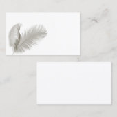 Feder versieht Stift-Visitenkarten mit Federn Visitenkarte (Vorne/Hinten)