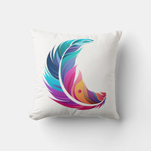 Feder Vibrant Elegant Stilisiert Kissen