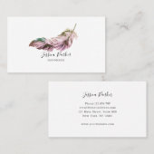 Feder Visitenkarte (Vorne/Hinten)