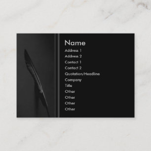 Feder-Visitenkarte Visitenkarte