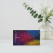 Feder-Visitenkarte Visitenkarte (Stehend Vorderseite)