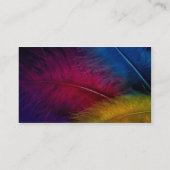 Feder-Visitenkarte Visitenkarte (Rückseite)