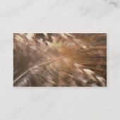 Feder-Visitenkarte Visitenkarte (Rückseite)