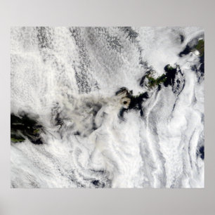 Feder von Okmok Vulkan, Aleuten Poster