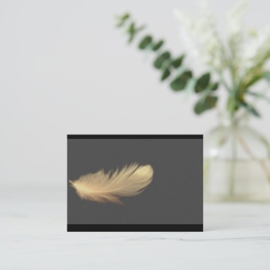 Feder WingThick Visitenkarten Visitenkarte (Stehend Vorderseite)