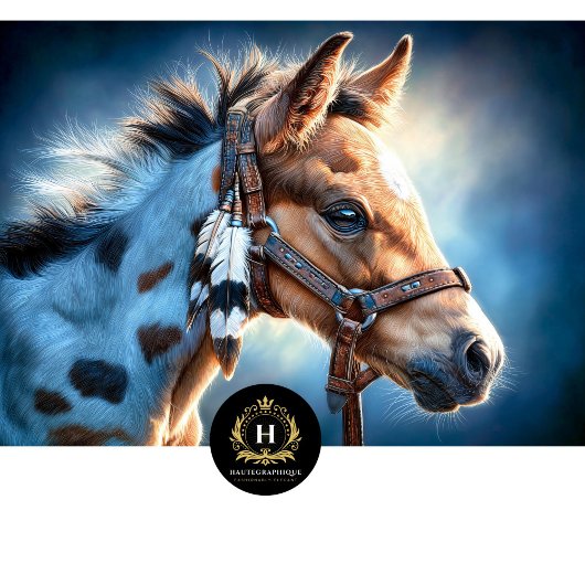 Feder Zaum Western Fohlen Decoupage Seidenpapier