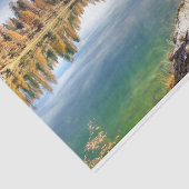 Federa Lake Landscape - Lago Federa , Italien Seidenpapier (Ausschnitt)