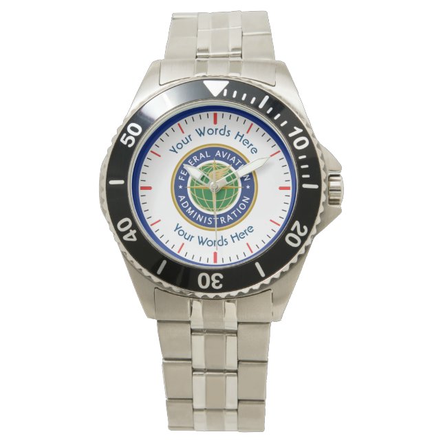 Federal Aviation Administration Shield Armbanduhr (Vorderseite)