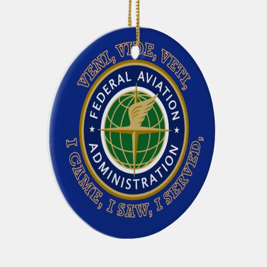 Federal Aviation Administration Shield Keramik Ornament (Rechts)