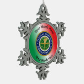 Federal Aviation Administration Shield Schneeflocken Zinn-Ornament (Links)