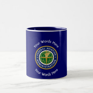 Federal Aviation Administration Shield Zweifarbige Tasse