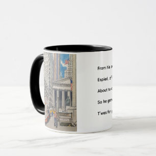 Federal Hall, NYC-Tasse mit Limerick Tasse