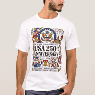 Federalistisches Thema Nationales Quasquicentennia T-Shirt