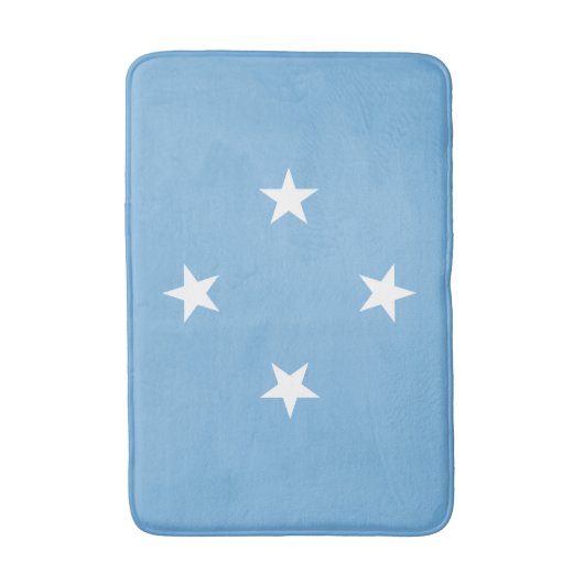 Federated Staaten of Micronesia Flag Badematte (Vorderseite Vertikal)