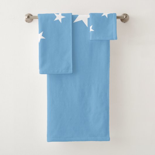 Federated Staaten of Micronesia Flag Badhandtuch Set (Insitu)