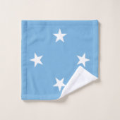 Federated Staaten of Micronesia Flag Badhandtuch Set (Waschlappen)