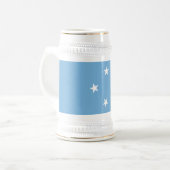 Federated Staaten of Micronesia Flag Bierglas (Vorderseite Links)