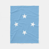 Federated Staaten of Micronesia Flag Fleecedecke (Vorderseite)