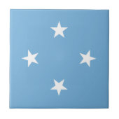 Federated Staaten of Micronesia Flag Fliese (Vorderseite)