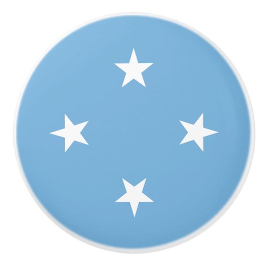 Federated Staaten of Micronesia Flag Keramikknauf (Vorderseite)