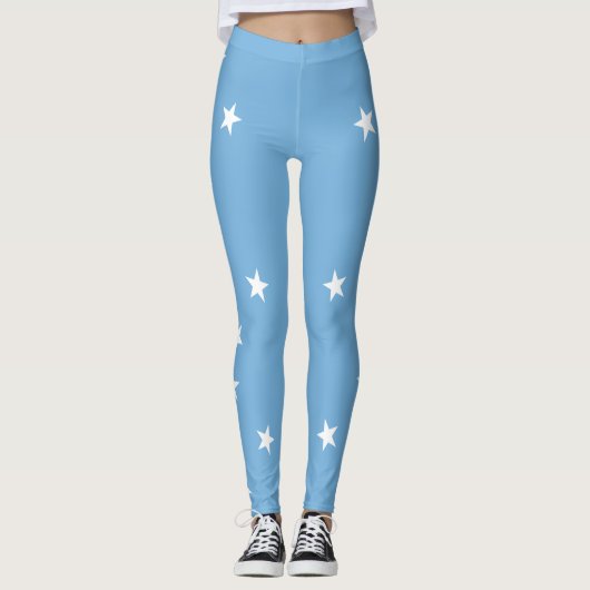 Federated Staaten of Micronesia Flag Leggings (Vorderseite)
