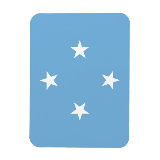 Federated Staaten of Micronesia Flag Magnet (Vertikal)