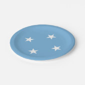 Federated Staaten of Micronesia Flag Pappteller (Schrägansicht)