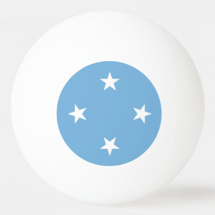Federated Staaten of Micronesia Flag Ping Pong Bal Tischtennisball