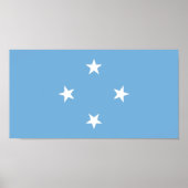 Federated Staaten of Micronesia Flag Poster (Vorne)