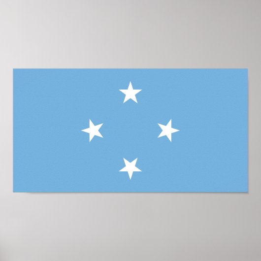 Federated Staaten of Micronesia Flag Poster (Vorne)